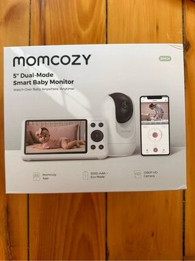 Momcozy 5" Dual-Mode Smart Baby Monitor - White
